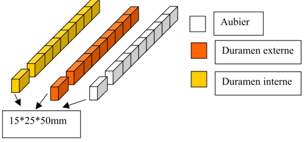 Figure 20. Débit final pour la préparation d’une éprouvette de module d’élasticité et de deux éprouvettes de densité.