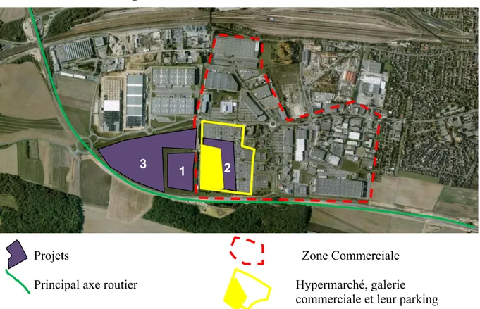 Figure 1 : Vue aérienne du site de Gervais 5