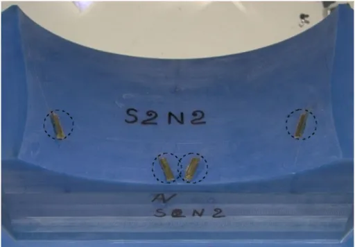 Figure 1.2 – Générateurs de vortex sur le capot d’une manche à air pour essais en soufflerie