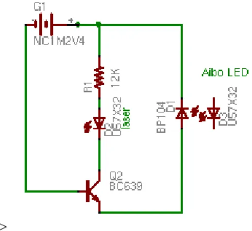 Fig. 4.1 – Sch´ema ´electrique du dispositif de pointage