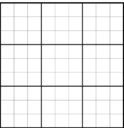 Figure 1.1.3. A cube Q r together with the collections of subcubes (z + Q r/3 )
