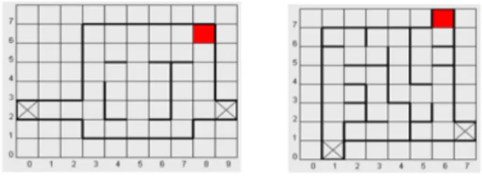 Figure 2: Two maps (left: TI=69%, right TI=38%) We designed three different maps for each index (Fig