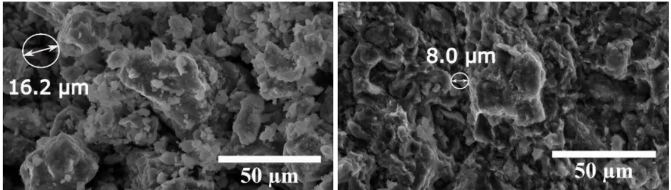 Figure  2-4:  ESEM  micrographs  of  the  Černý  vrch  bentonite  equilibrated  at  a  suction  of  290.75  MPa
