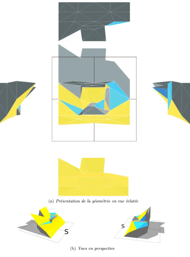 Fig. 4.2.3  Géométrie de la solution optimale trouvée dans le as de l'optimisation sur
