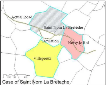 Graphic 2: The 3 communities of Saint-Nom-la-Bretèche case   and the future deviation 