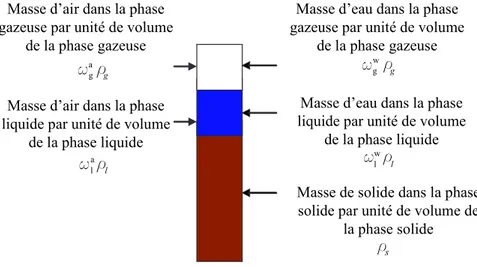 Figure 1.3 — Masse du composant β par unité de volume de la phase α