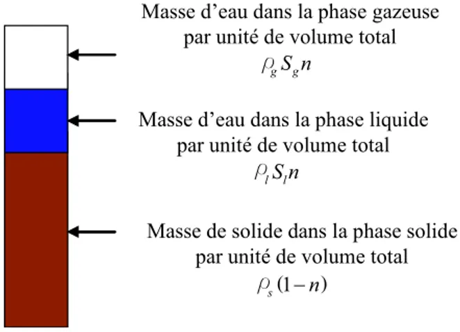 Figure 1.5 — Masse du composant β par unité de volume total en négligeant la vapeur d’eau