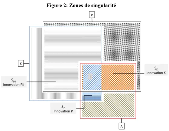 Figure 2: Zones de singularité 