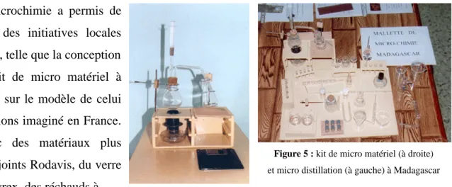 Figure 5 : kit de micro matériel (à droite)