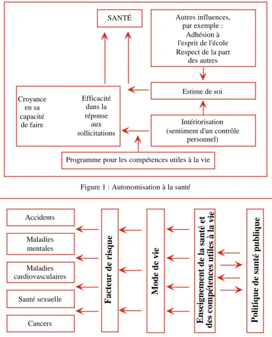 Figure 1 : Autonomisation à la santé