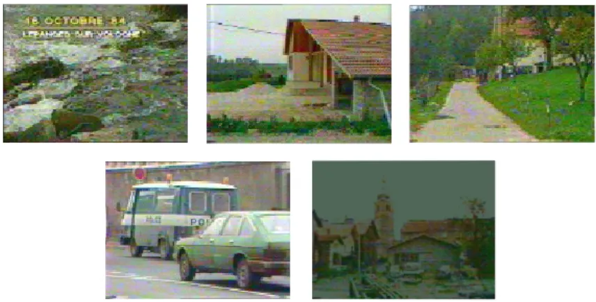 Figure n°2. Pauvreté et désincarnation de l’image filmée des faits divers  (Extrait du JT de 13h00, A2, 20 juin 1985).