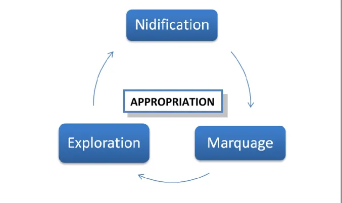 Figure 2 : Le modèle de l’appropriation de l’expérience (Carù et Cova, 2003 ; p. 51)