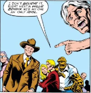 Figure 1 : Version originale : Fantastic Four, n o  196, Marvel Comics, p. 5 336 .  