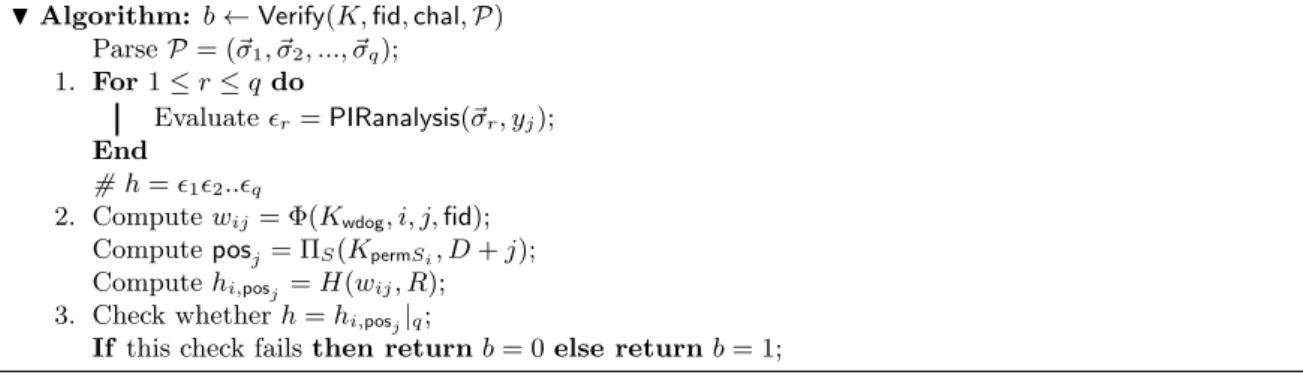 Figure 2.6: S tealthGuard’s Verify algorithm