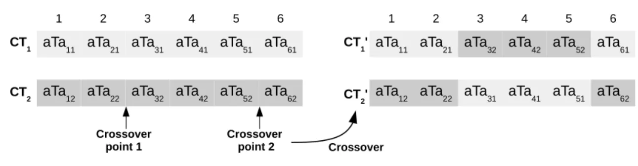 Figure 4.3: The application of genetic operators on composite transformations