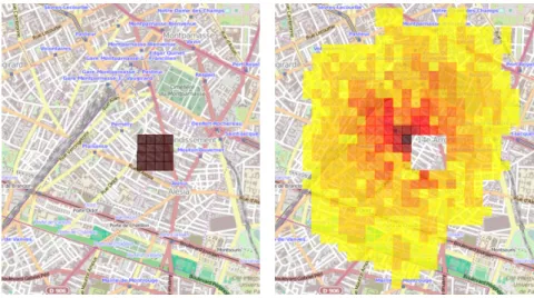 Figure 4.8: Probability distribution of reported location inside and outside the fence