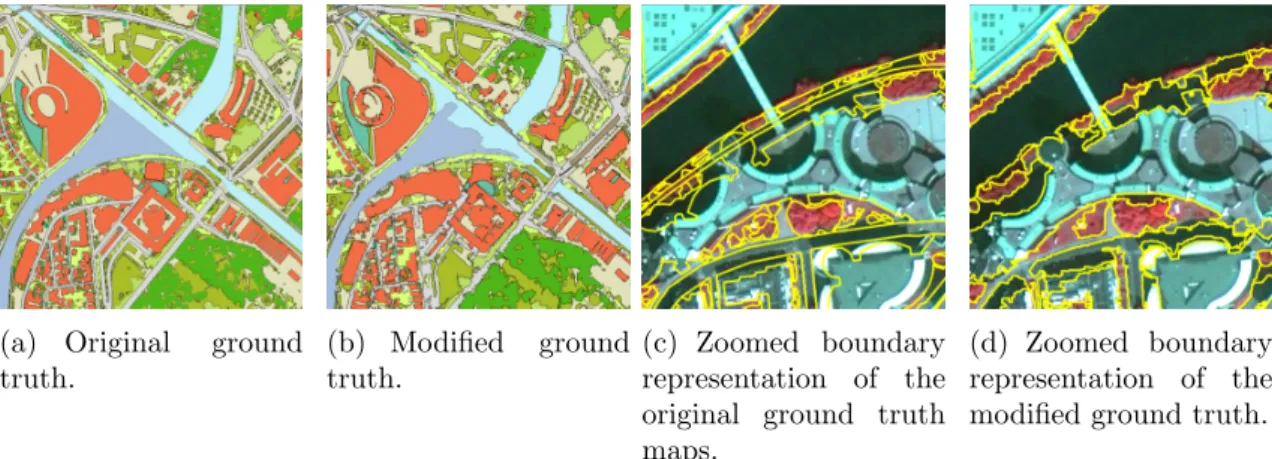 Figure 3.12: Extract of the original and improved ground-truth images