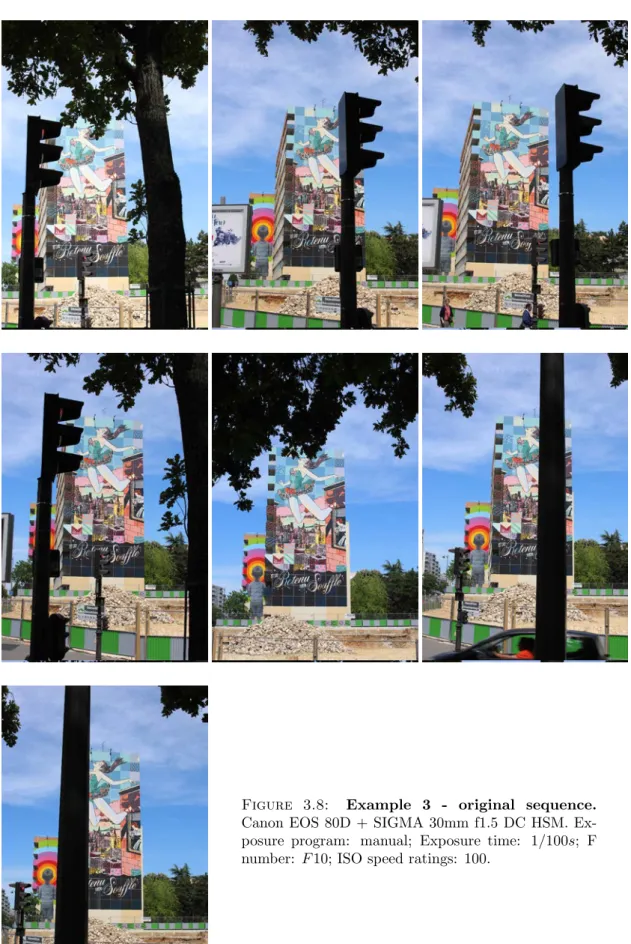 Figure 3.8: Example 3 - original sequence. Canon EOS 80D + SIGMA 30mm f1.5 DC HSM.  Ex-posure program: manual; ExEx-posure time: 1/100s; F number: F 10; ISO speed ratings: 100.