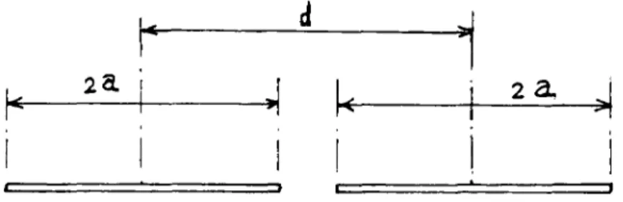 fig 4 : deux fissures colinéaires 