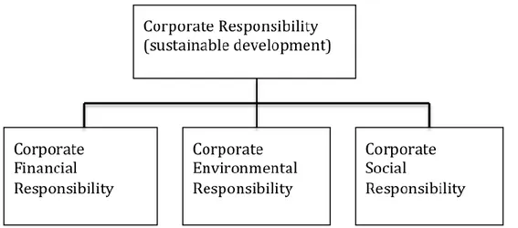 Figure 0.2.1: Illustration of corporate responsibility and sustainable development  hybridization from the report “meeting changing expectations” (WBCSD, 1998) 