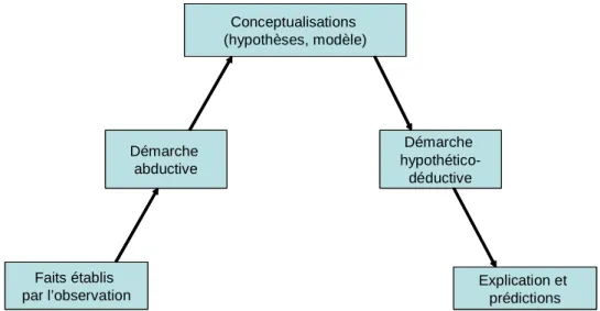 Figure 8 : Modes de raisonnements (source : Thiétart et al., 1999, p. 62) 
