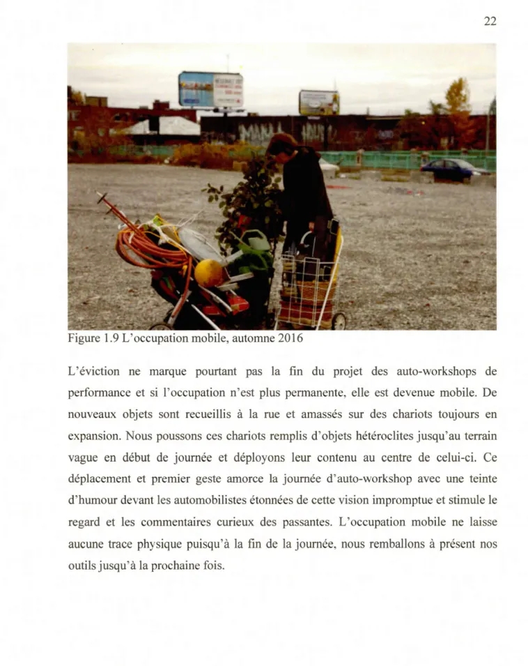 Figure 1.9 L'occupation mobile, autonme 2016 