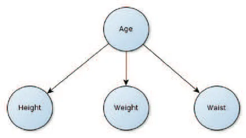Figure 2.3: Bayesian network example for a qualitative analysis.