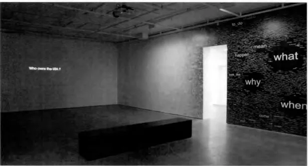 Figure 3.8 Nans Bortuzzo, 5Ws, Galerie de l'UQAM, 2019, troisième œuvre 