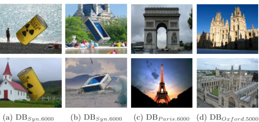 Figure 2.4: Samples of the dierent databases of images used.