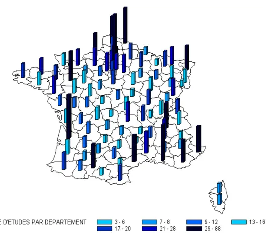 Figure 1.4: R pa titio  du  o e d’offi e e  F a e e   .  