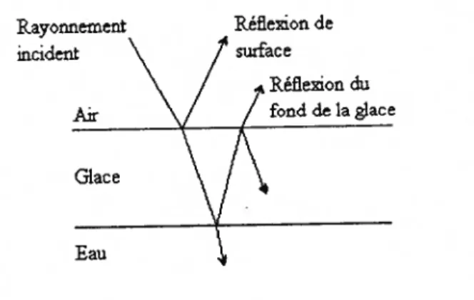 figure 4. Transmission et réflexion avec deux interfaces.