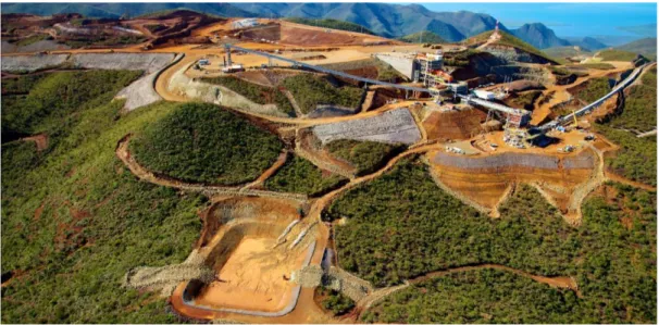 Figure 1.3 Photographie aérienne de l'unité de traitement du minerai sur le massif de Koniambo 