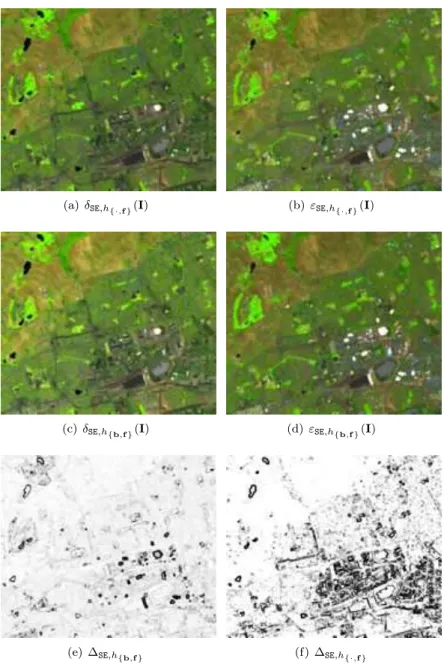 Figure 4.16: Comparison of diﬀerent supervised morphological operators for h {·,f } and h {b,f } .