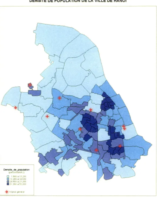 Figure 4. La densité humaine