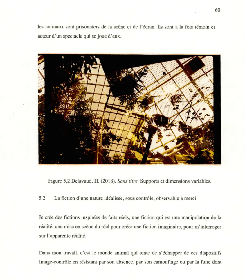 Figure 5.2 Delavaud, H.  (2018).  Sans titre.  Supports et dimensions variables. 