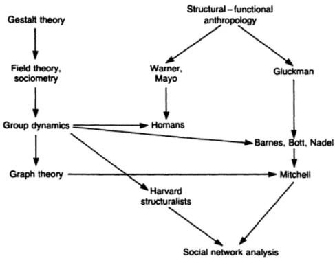 Figure 2: Pre-computational origins of social networks analysis 78