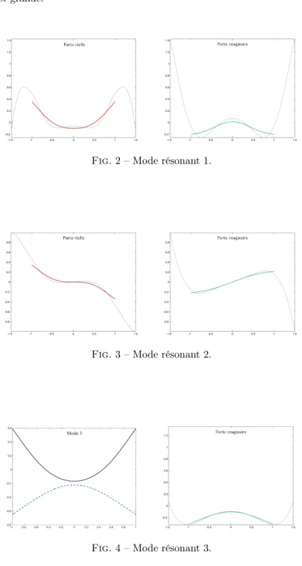 Fig. 2 – Mode résonant 1.