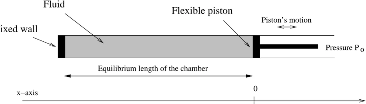 Fig. 4.1  The one-dimensional piston problem