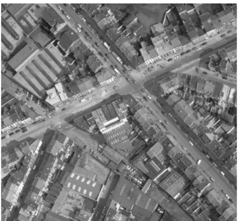 Figure 4.1: The aerophoto of the studied area of Brussels: source Eurosense.