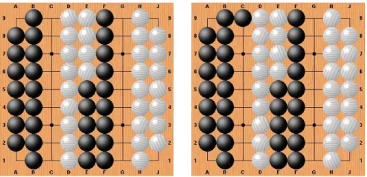 Fig. 3. An unsettled Semeai and Semeai lost for White.