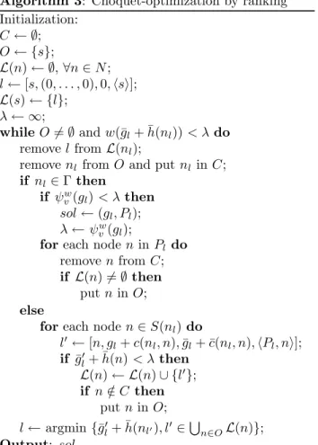 Table 1: Execution times (s) of Algorithms