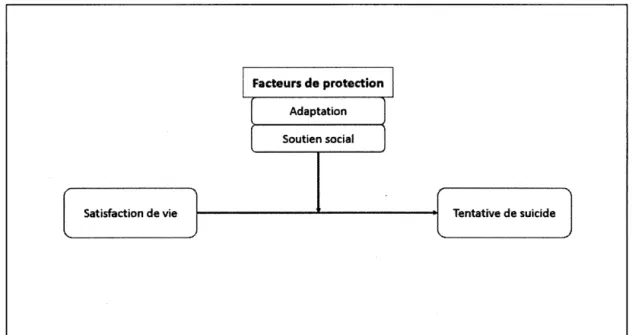 Figure 5.1  Modélisation des résultats de Valois et al.  (2004) 