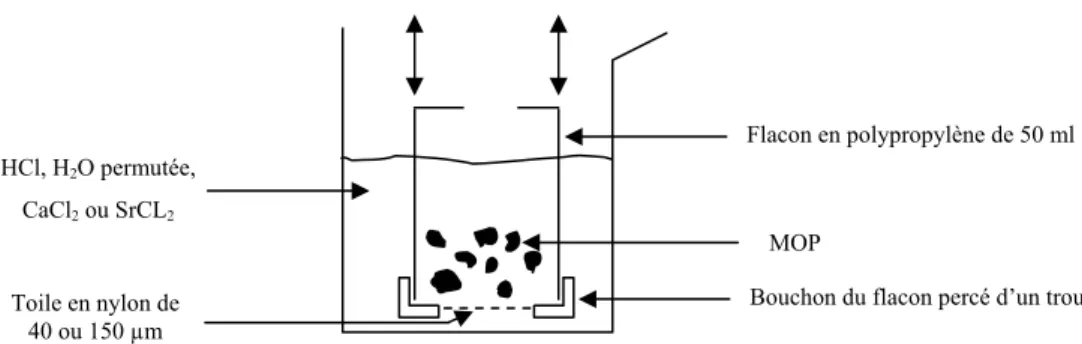 Figure 3.1 Système pour déterminer la CEC des MOP “La moppette” 