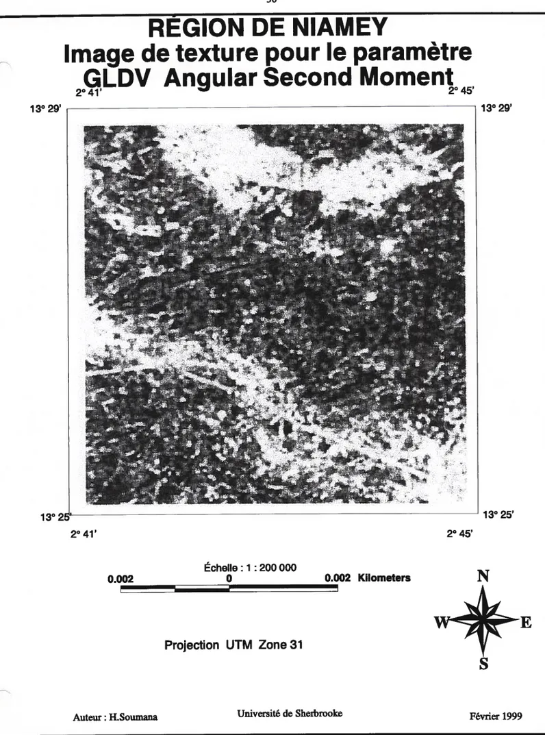 Figure 7- Région de Niamey : Image de texture pour le paramètre GLDV Angular Second Moment