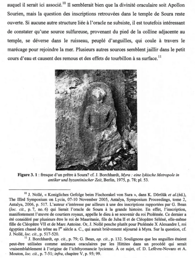 Figure 3. 1 :  fresque d'un prêtre à Soura? cf. J.  Borchhardt,  Myra: eine lykische Metropole in  antiker und byzantinischer Zeit,  Berlin, 1975, p