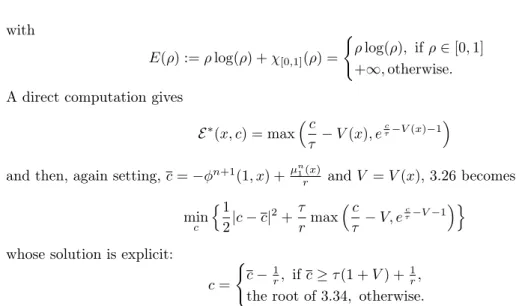 Figure 3.3: Crowd motion evolution of one species with potential V ((x 1 , x 2 )) = 30(((x 2 1 ) − 1/4) 2 +