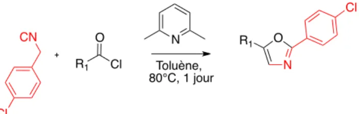 Tableau II.4 :  Exemples utilisant le p-chlorobenzylisonitrile 
