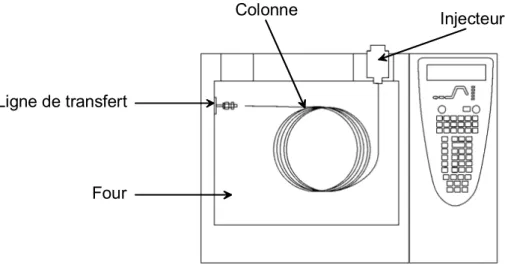 Figure II-6 présente le schéma d’un chromatographe en phase gazeuse destiné à être 