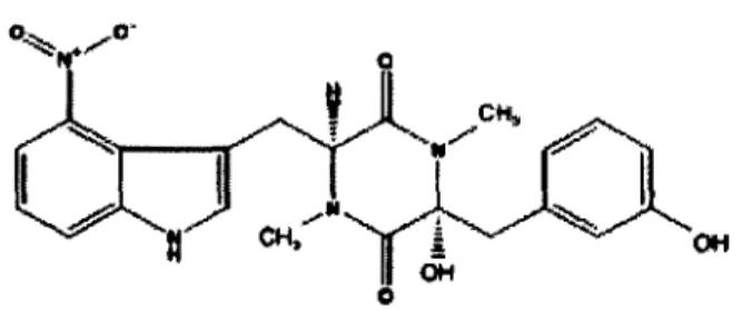 Figure 4. Molécule de thaxtoinine A. Tirée de Scheible et al. (2003).