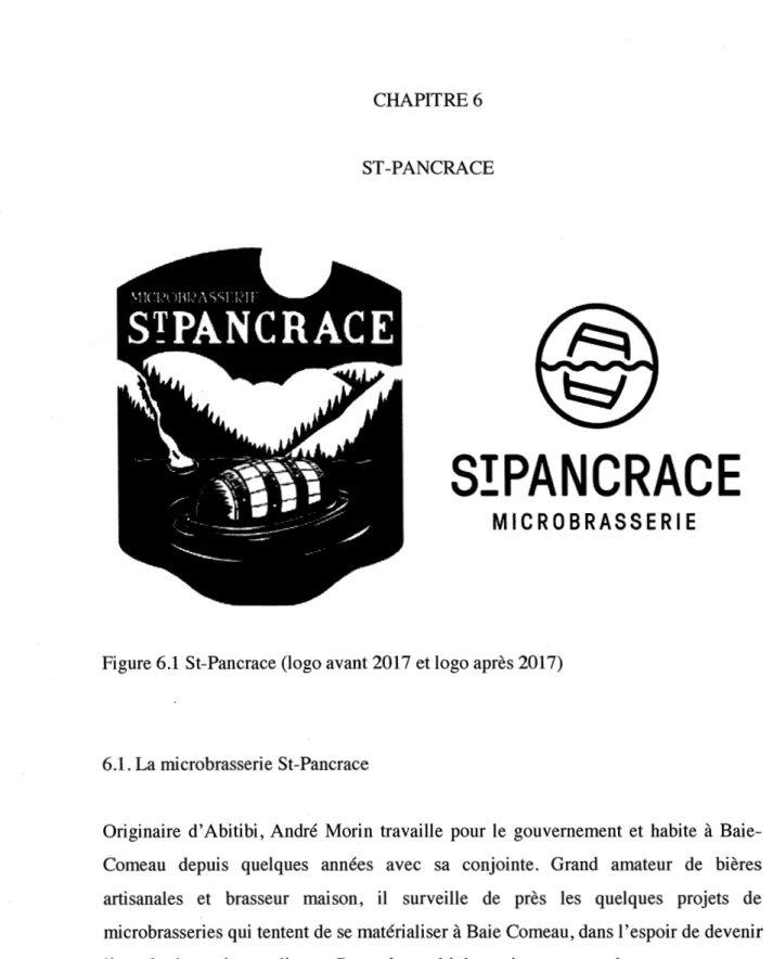 Figure 6.1  St-Pancrace (logo avant 2017 et logo après 2017) 